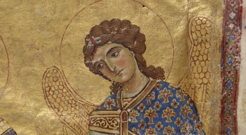 Sf. Arhanghel Mihail in mss. Coislin. gr. 79, f. 10 (fragm.)