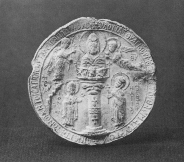 Medalion/evloghie - Sf. Simeon din Muntele Minunat. Jos: Conon și Sf. Marta