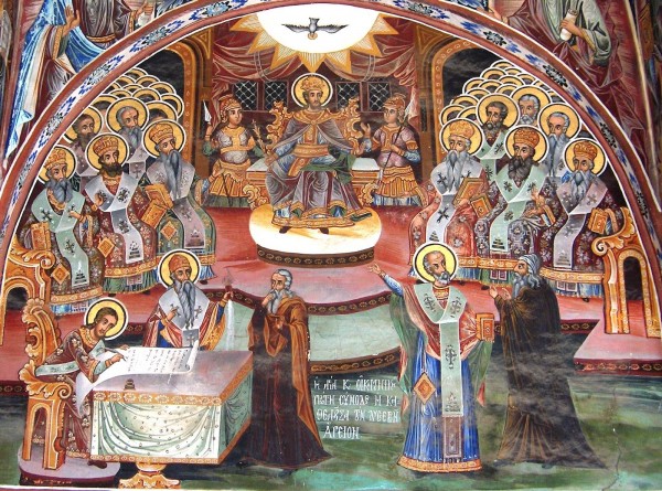 Sinodul I Ecumenic (Pridvorul catholiconului Marii Lavre, Athos)