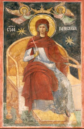 Sfânta Paraschiva încununată, catedrala episcopală din Roman