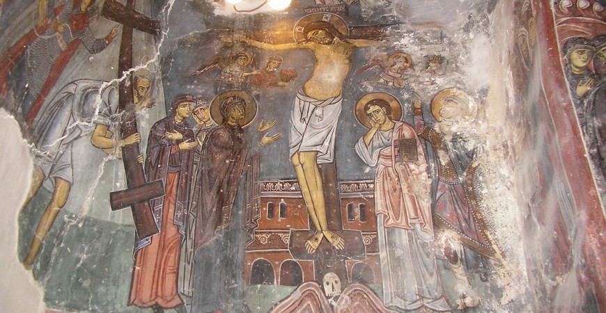 Răstignirea - peștera Sfântului Neofit
